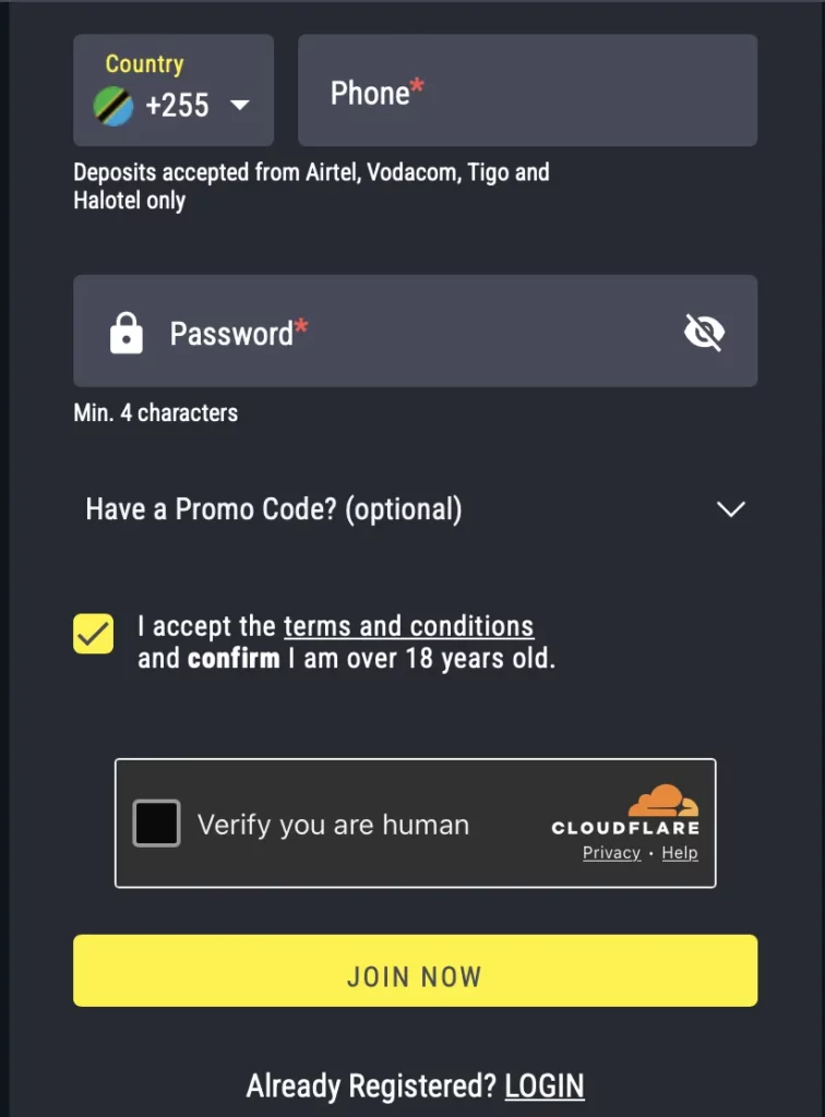 Create GalSport Account